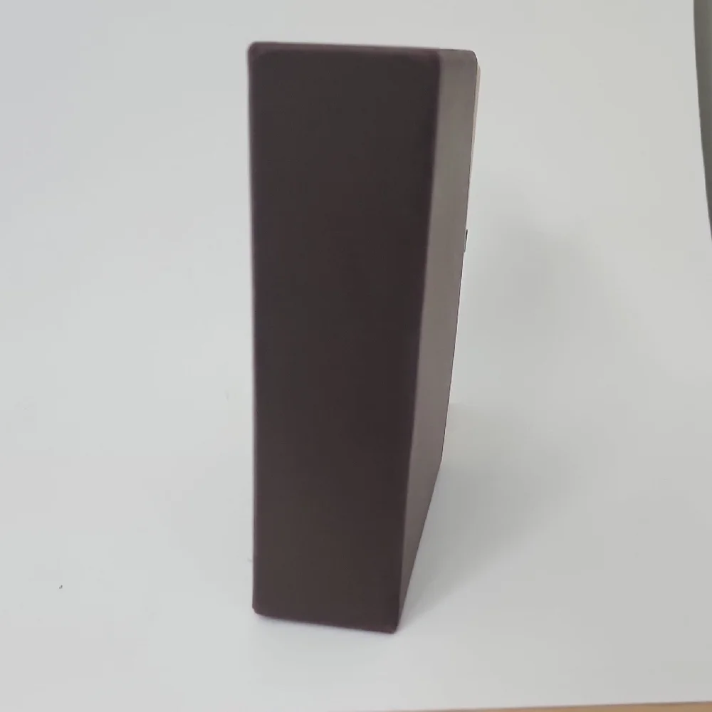 Louis Vuitton Box Compact Wallet Dark Brown Pull Open/Close 6. x 5 x 2 inches